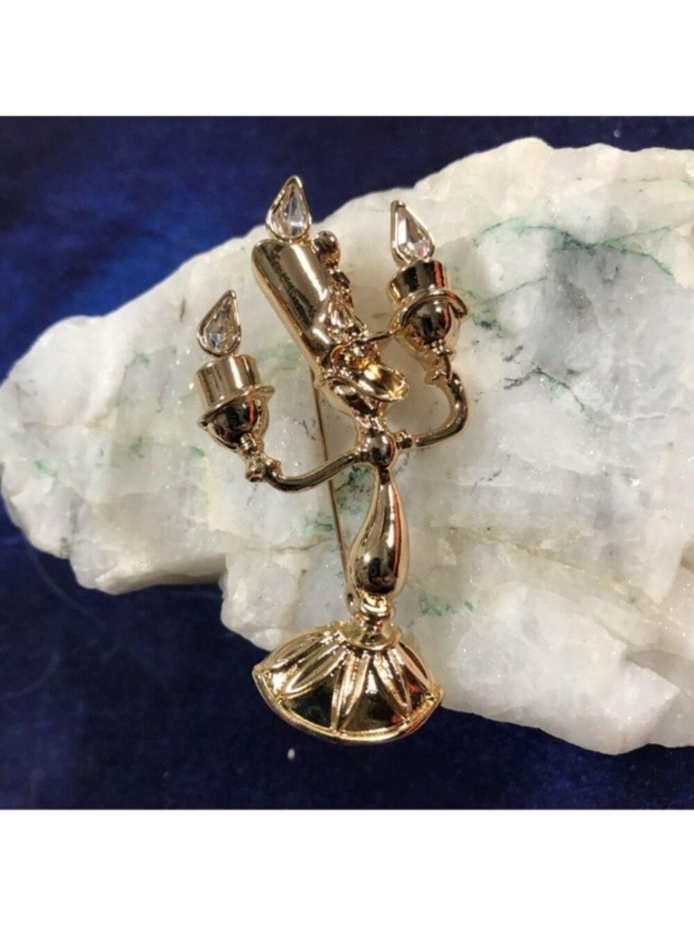 Goldtone Lumiere Brooch Beauty And